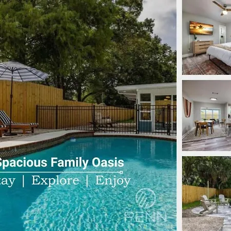 Spacious Family Oasis With Pool, Bbq, And Fire Pit